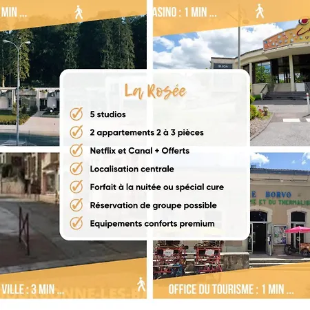 Apartment La Rosee - Cosy A 50m Des Thermes - Vue Jardin, Wifi, Smart Tv *